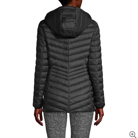 Lands’ End Women’s Wanderweight Packable Down Hooded Jacket - Picture 2 of 11